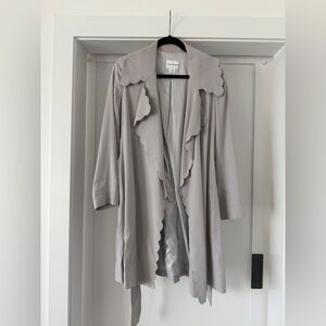 Club Monaco light gray Trench Coat